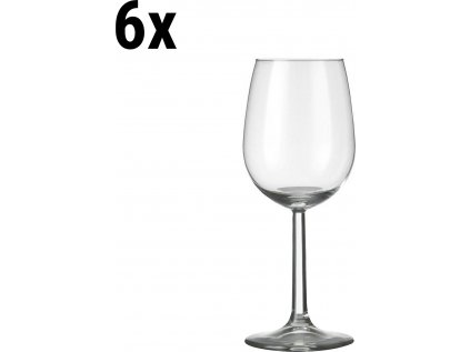 (6 kusů) Sklenice na víno - BENÁTKY - 290 ml - Transparentní