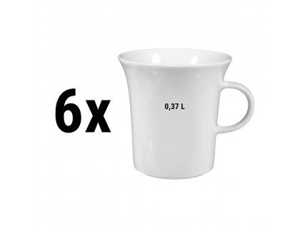 (6 kusov) Seltmann Weiden - šálka na kávu s mliekom - 0,37 litra