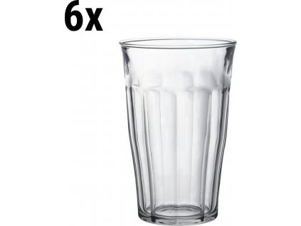 (6 kusov) PICARDIE - Duralex univerzálne nápojové sklo - 50 cl - transparentné