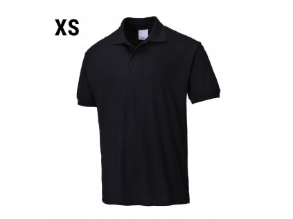 Pánské polo triko- černé - Velikost: XS