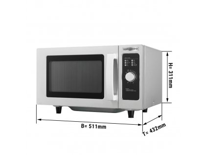 Mikrovlnná trouba - 25 litrů - 1000 wattů