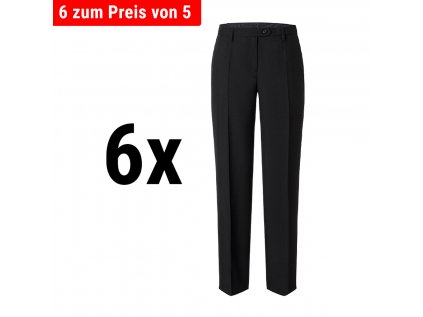 (6 kusů) Karlowsky - dámské číšnické kalhoty základní - velikost: XXL