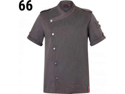 Kuchárska bunda s krátkym rukávom v džínsovom štýle ROCK CHEF®-Stage2, veľ. 66
