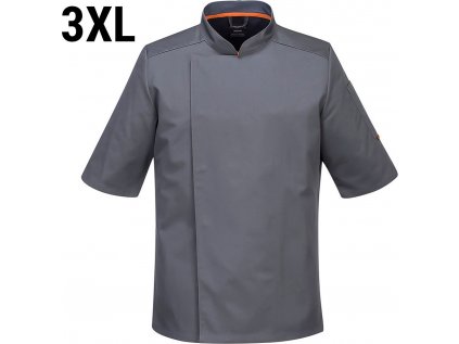 Bunda MeshAir Pro Chef s krátkým rukávem - šedá - Velikost: 3XL