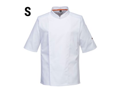 Bunda MeshAir Pro Chef s krátkym rukávom - biela - Veľkosť: S