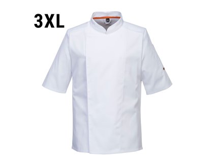 Bunda MeshAir Pro Chef s krátkym rukávom - biela - Veľkosť: 3XL
