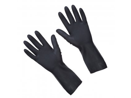 Čistiace rukavice, čierne, veľ L