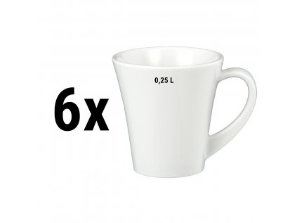 (6 kusů) Seltmann Weiden - šálek na cappuccino - 0,25 litru