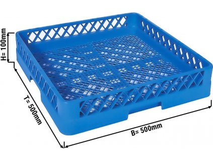 (6 kusov) Univerzálny kôš do umývačky riadu 50 x 50 cm - modrý