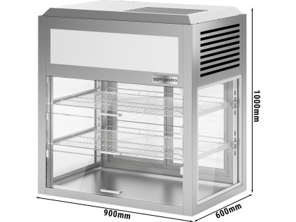 Tabletop refrigerated display case - self-service - 225 liters - 900mm - with 2 shelves