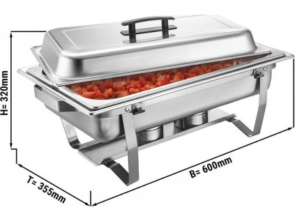 Chafing - GN 1/1 - s vekom - rám skladací