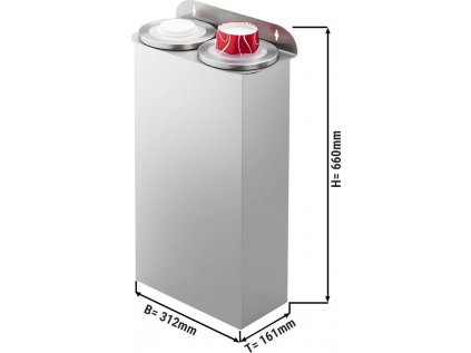 Súprava dvojitého plastového dávkovača kelímkov