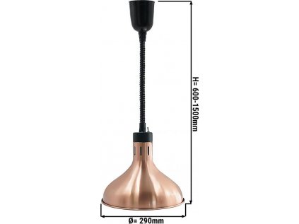 Ohrevná lampa - Ø 290 mm - ružové zlato