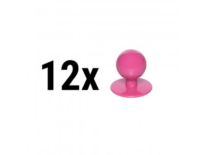 (12 kusov) Okrúhle gombíky - ružové