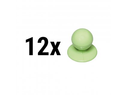 (12 ks) Okrúhle plastové gombíky - zelené
