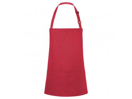 KARLOWSKY | Bib Apron Short Basic - Raspberry