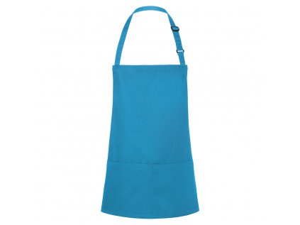 KARLOWSKY | Bib Apron Short Basic - Turquoise
