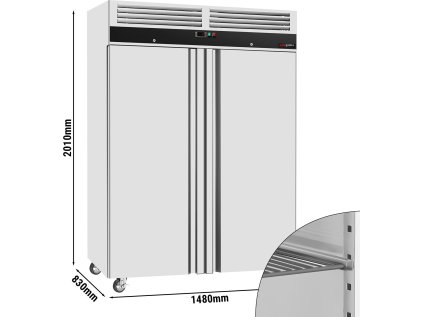 Chladnička ECO - 1,48 x 0,83 m - 1300 litrov - s 2 dverami