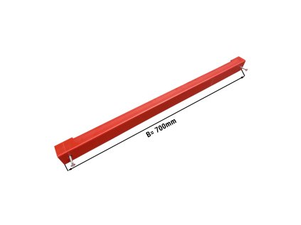 Skrutkovací držiak na pripevnenie dosky - 70 cm - Červený