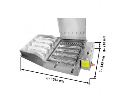 Elektrická fritéza na šišky / tuk - kapacita: 240 kusov / h