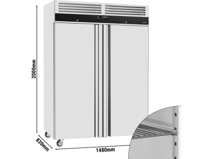 Mrazák - 1,48 x 0,83 m - 1300 litrů - se 2 dveřmi