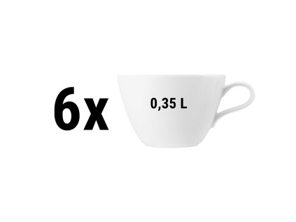 (6 kusov) Seltmann Weiden - šálka na kávu s mliekom - 0,35 litra