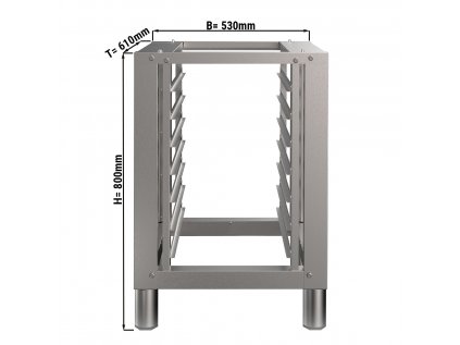 Pomocný rám pre konvektomat - s držiakom na plechy