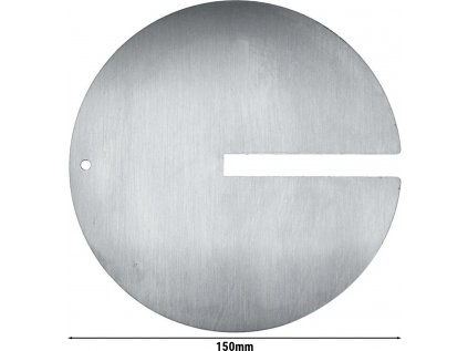 Talíř s výřezem pod kebab špíz - Ø 150 mm