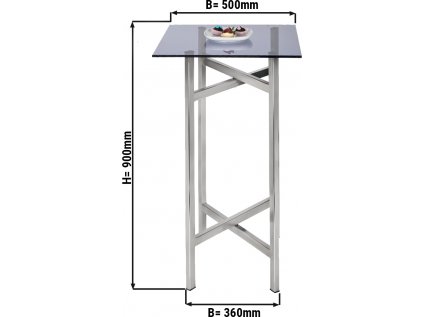 Side / coffee table - foldable - 50 x 90 cm