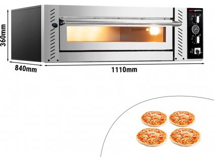 Pec na pizzu 4 x 34 cm
