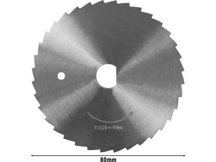 Okrúhly rezací nôž s vrúbkovanou čepeľou - Ø 80 mm na doner kebab