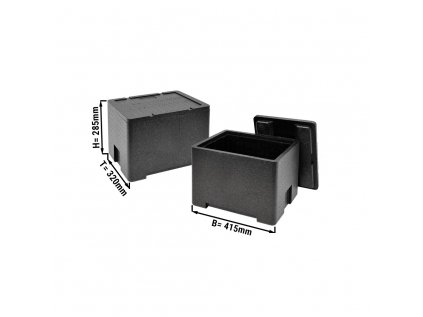 Termo box GN 1/2 - 20,3 litrů | izolační box | polystyrenová krabice | Polibox | ohřívací box