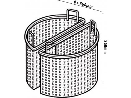 2x 1/2 kôš pre varné kotly s objemom 100 litrov