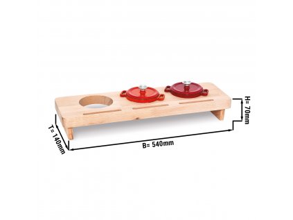 Dřevěný stojan na hrnce - Na 3 hrnce