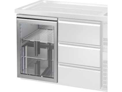Skleněná dvířka pro výčepní pulty - levé