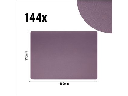 (144 kusů) prostírání James - v elegantním koženém vzhledu - 33 x 46 cm - fialová
