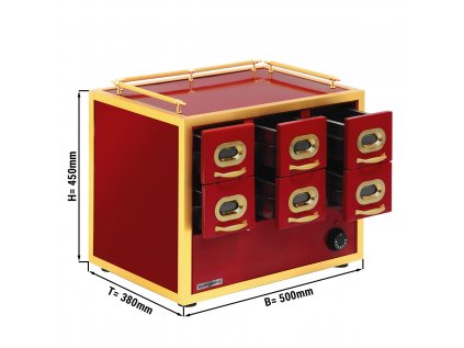 Warming box for almonds & nuts