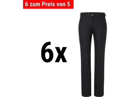 (6 kusov) Karlowsky - Dámske nohavice Tina - čierne - veľkosť: 50