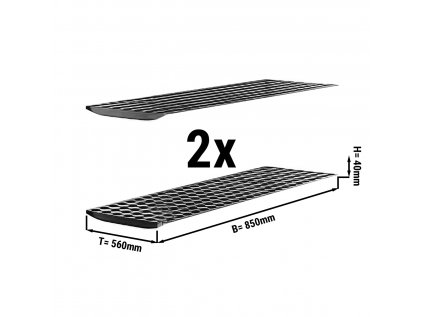 (2 kusy) Policové podložky - 0,85m