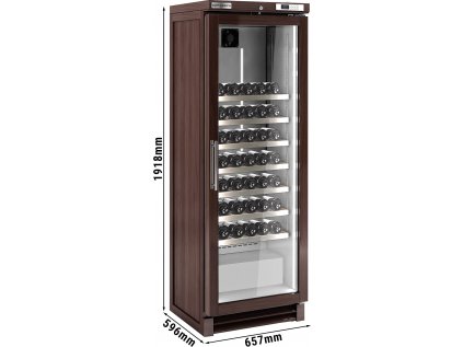 Chladnička na víno - 350 litrov - s 1 sklenenými dverami - max.100 fliaš