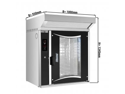 Pekárna - konvektomat - digitální - 10x EN 60x40 - vč. digestoře, motoru, kondenz.