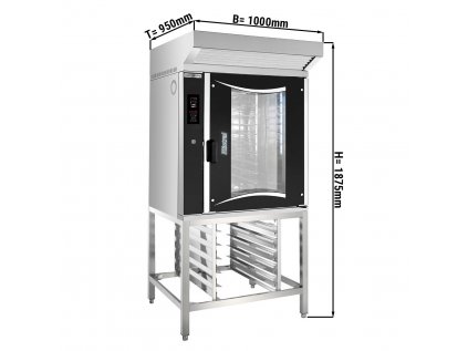 Pekáreň - konvektomat - digitálna - 10x EN 60x40 - vr. digestory, základne