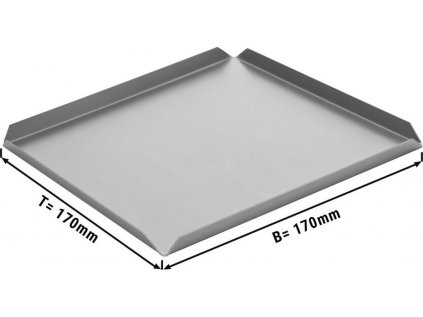 (5 Kusů) Cukrářský & Prezentační podnos z hliníku - 170 x 170 x 10 mm - hliník