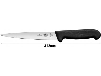 VICTORINOX | Filetovací nôž - 18cm - čierny
