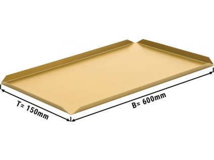 (5 Kusů) Cukrářský & Prezentační podnos - 600 x 150 x 10 mm - šampaň