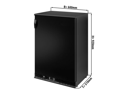 Barová chladnička 140 litrov - 1dverová - čierna
