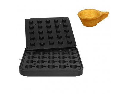 Plates for tartlet machine TMPIC - Tartlet shape: Cup - 62x45mm