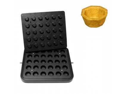 Plates for tartlet machine TMPIC - Tartlet shape: Octagon - Ø 41mm