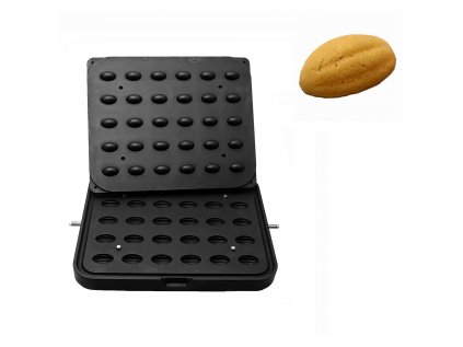 Plates for tartlet machine TMPIC - Tartlet shape: Nut - 41x28mm