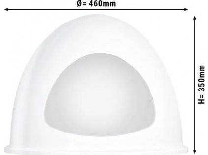 Plexisklové víko na ohřívač vajec  - matná bílá